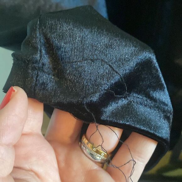 Like New Zara Womens Black Velour Mock Neck Midi Bodycon Dress - Picture 5 of 9